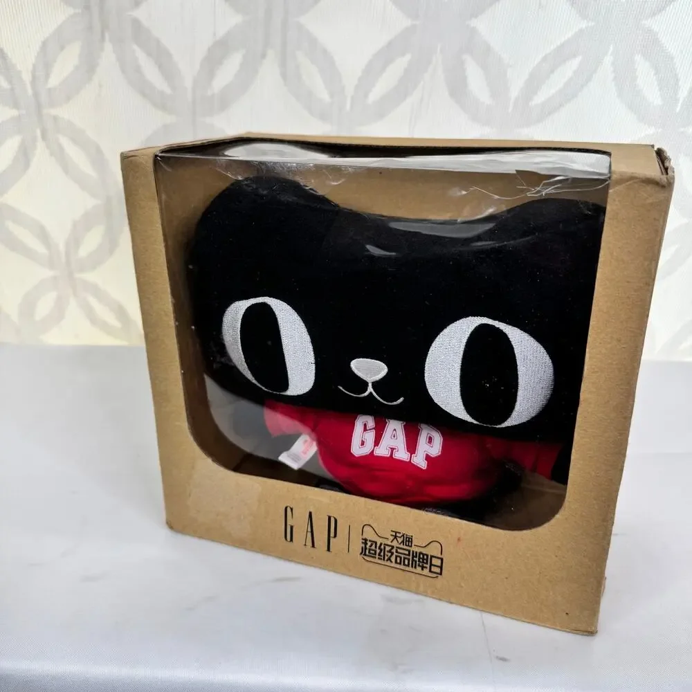 Tmall Gap Gatsby Black‎ Cat Recordable Message Plush In Red Hoodie